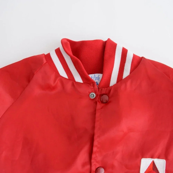 Vintage West Ark made in U.S.A. Citgo  Motor oil Red Button Up Varsity Jacket - Picture 11 of 15
